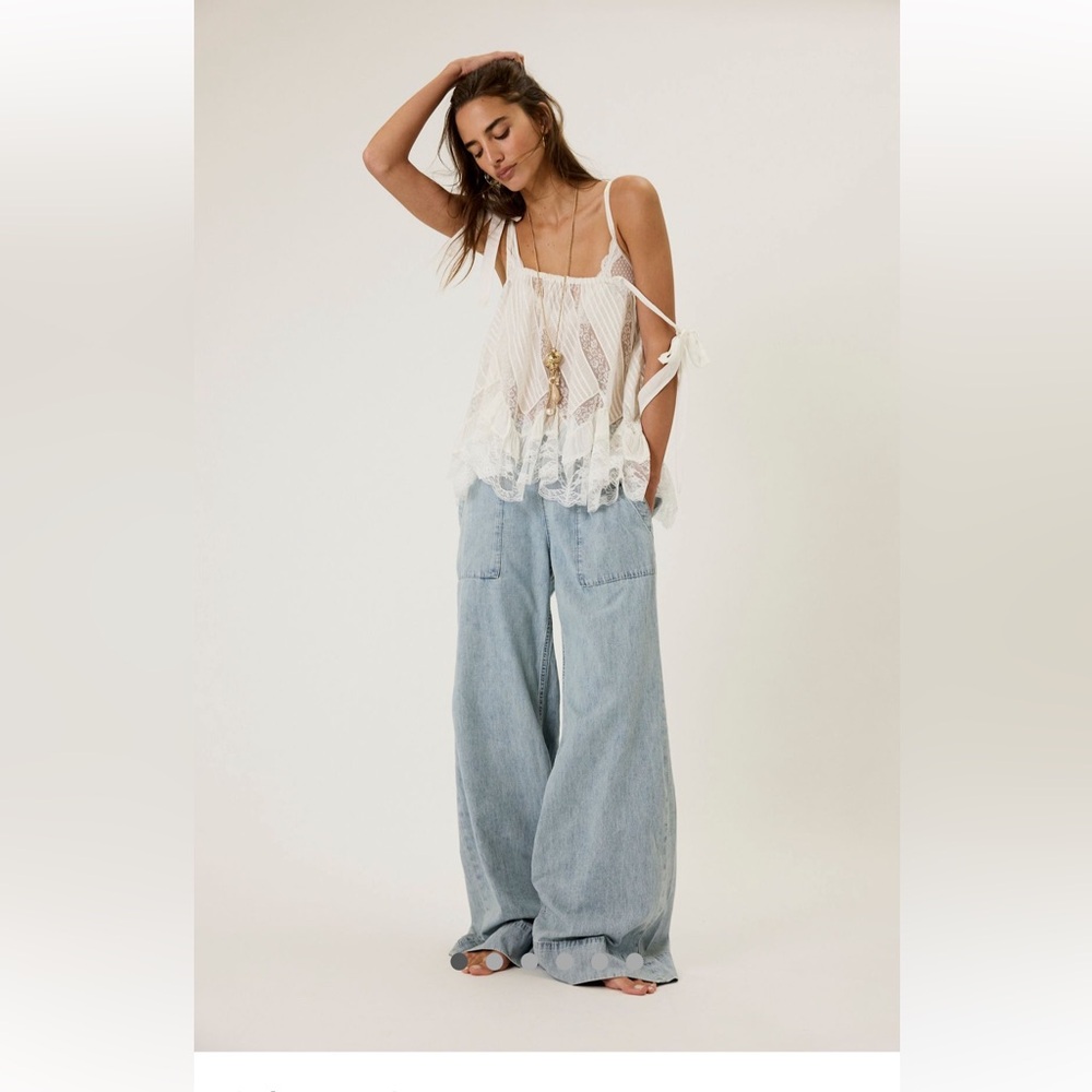 Free People Breezy Denim Pull On-Dusk-XS-NWT